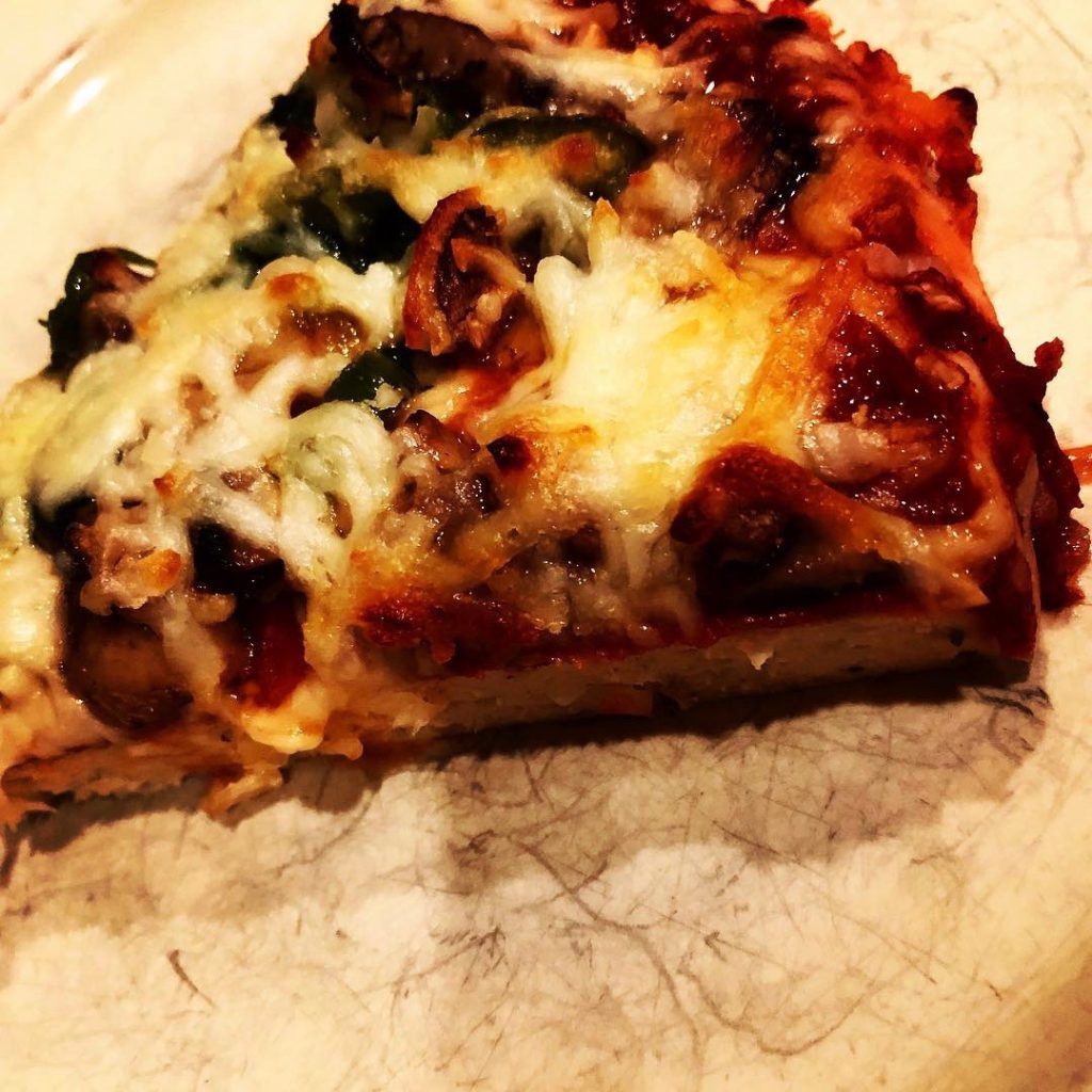 Slice of Pepperoni Pizza with Chicken Crust | Dishin' With Darla