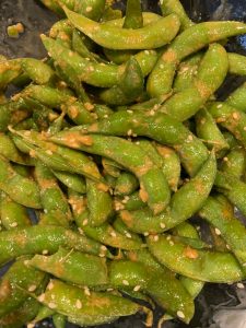Spicy Edamame | Dishin' With Darla
